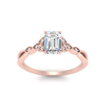 Load image into Gallery viewer, vintage-irish-knot-emerald-cut-diamond-engagement-ring-in-rose-gold-FD124181EMR-NL-RG.jpg