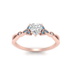 Load image into Gallery viewer, vintage-irish-knot-heart-diamond-engagement-ring-with-blue-topaz-in-rose-gold-FD124181HTRGICBLTO-NL-RG.jpg