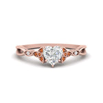 Load image into Gallery viewer, vintage-irish-knot-heart-diamond-engagement-ring-with-orange-sapphire-in-rose-gold-FD124181HTRGSAOR-NL-RG.jpg