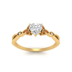 Load image into Gallery viewer, vintage-irish-knot-heart-diamond-engagement-ring-with-orange-sapphire-in-yellow-gold-FD124181HTRGSAOR-NL-YG.jpg