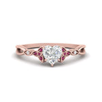 Load image into Gallery viewer, vintage-irish-knot-heart-diamond-engagement-ring-with-pink-sapphire-in-rose-gold-FD124181HTRGSADRPI-NL-RG.jpg