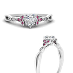 Load image into Gallery viewer, vintage-irish-knot-heart-diamond-engagement-ring-with-pink-sapphire-in-white-gold-FD124181HTRGSADRPI-NL-WG.jpg
