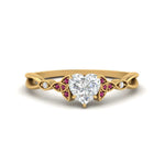 Load image into Gallery viewer, vintage-irish-knot-heart-diamond-engagement-ring-with-pink-sapphire-in-yellow-gold-FD124181HTRGSADRPI-NL-YG.jpg