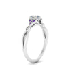 Load image into Gallery viewer, vintage-irish-knot-heart-diamond-engagement-ring-with-purple-topaz-in-white-gold-FD124181HTRGVITO-NL-WG.jpg