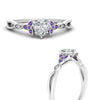 Load image into Gallery viewer, vintage-irish-knot-heart-diamond-engagement-ring-with-purple-topaz-in-white-gold-FD124181HTRGVITO-NL-WG.jpg