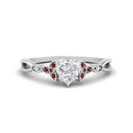 Load image into Gallery viewer, vintage-irish-knot-heart-diamond-engagement-ring-with-ruby-in-white-gold-FD124181HTRGRUDR-NL-WG.jpg