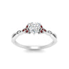 Load image into Gallery viewer, vintage-irish-knot-heart-diamond-engagement-ring-with-ruby-in-white-gold-FD124181HTRGRUDR-NL-WG.jpg