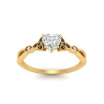 Load image into Gallery viewer, vintage-irish-knot-heart-engagement-ring-with-black-diamond-in-yellow-gold-FD124181HTRGBLACK-NL-YG.jpg