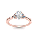 Load image into Gallery viewer, vintage-irish-knot-oval-diamond-engagement-ring-with-blue-topaz-in-rose-gold-FD124181OVRGICBLTO-NL-RG.jpg