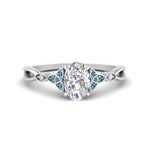 Load image into Gallery viewer, vintage-irish-knot-oval-diamond-engagement-ring-with-blue-topaz-in-white-gold-FD124181OVRGICBLTO-NL-WG.jpg