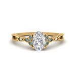 Load image into Gallery viewer, vintage-irish-knot-oval-diamond-engagement-ring-with-blue-topaz-in-yellow-gold-FD124181OVRGICBLTO-NL-YG.jpg
