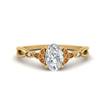 Load image into Gallery viewer, vintage-irish-knot-oval-diamond-engagement-ring-with-orange-sapphire-in-yellow-gold-FD124181OVRGSAOR-NL-YG.jpg