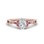 Load image into Gallery viewer, vintage-irish-knot-oval-diamond-engagement-ring-with-pink-sapphire-in-rose-gold-FD124181OVRGSADRPI-NL-RG.jpg