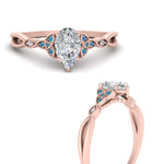 Load image into Gallery viewer, vintage-irish-knot-pear-diamond-engagement-ring-with-blue-topaz-in-rose-gold-FD124181PERGICBLTO-NL-RG.jpg
