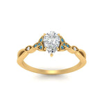 Load image into Gallery viewer, vintage-irish-knot-pear-diamond-engagement-ring-with-blue-topaz-in-yellow-gold-FD124181PERGICBLTO-NL-YG.jpg