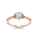 Load image into Gallery viewer, vintage-irish-knot-pear-diamond-engagement-ring-with-orange-sapphire-in-rose-gold-FD124181PERGSAOR-NL-RG.jpg