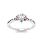 Load image into Gallery viewer, vintage-irish-knot-pear-diamond-engagement-ring-with-pink-sapphire-in-white-gold-FD124181PERGSADRPI-NL-WG.jpg