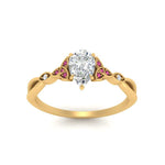 Load image into Gallery viewer, vintage-irish-knot-pear-diamond-engagement-ring-with-pink-sapphire-in-yellow-gold-FD124181PERGSADRPI-NL-YG.jpg