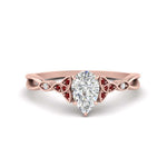 Load image into Gallery viewer, vintage-irish-knot-pear-diamond-engagement-ring-with-ruby-in-rose-gold-FD124181PERGRUDR-NL-RG.jpg