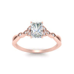 Load image into Gallery viewer, vintage-irish-knot-radiant-diamond-engagement-ring-in-rose-gold-FD124181RAR-NL-RG.jpg