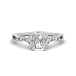 Load image into Gallery viewer, vintage-irish-knot-radiant-diamond-engagement-ring-in-white-gold-FD124181RAR-NL-WG.jpg