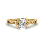 Load image into Gallery viewer, vintage-irish-knot-radiant-diamond-engagement-ring-in-yellow-gold-FD124181RAR-NL-YG.jpg