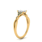 Load image into Gallery viewer, vintage-irish-knot-radiant-diamond-engagement-ring-with-blue-topaz-in-yellow-gold-FD124181RARGICBLTO-NL-YG.jpg