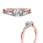 Load image into Gallery viewer, vintage-irish-knot-round-diamond-engagement-ring-with-blue-topaz-in-rose-gold-FD124181RORGICBLTO-NL-RG.jpg