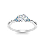 Load image into Gallery viewer, vintage-irish-knot-round-diamond-engagement-ring-with-blue-topaz-in-white-gold-FD124181RORGICBLTO-NL-WG.jpg