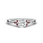 Load image into Gallery viewer, vintage-irish-knot-round-diamond-engagement-ring-with-ruby-in-white-gold-FD124181RORGRUDR-NL-WG.jpg
