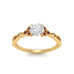 Load image into Gallery viewer, vintage-irish-knot-round-diamond-engagement-ring-with-ruby-in-yellow-gold-FD124181RORGRUDR-NL-YG.jpg