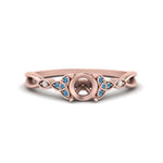 Load image into Gallery viewer, vintage-irish-knot-semi-mount-diamond-engagement-ring-with-blue-topaz-in-rose-gold-FD124181SMRGICBLTO-NL-RG.jpg