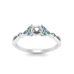 Load image into Gallery viewer, vintage-irish-knot-semi-mount-diamond-engagement-ring-with-blue-topaz-in-white-gold-FD124181SMRGICBLTO-NL-WG.jpg