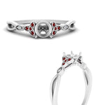 Load image into Gallery viewer, vintage-irish-knot-semi-mount-diamond-engagement-ring-with-ruby-in-white-gold-FD124181SMRGRUDR-NL-WG.jpg