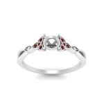 Load image into Gallery viewer, vintage-irish-knot-semi-mount-diamond-engagement-ring-with-ruby-in-white-gold-FD124181SMRGRUDR-NL-WG.jpg