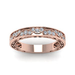 Load image into Gallery viewer, vintage-looking-pave-diamond-wedding-ring-for-women-in-rose-gold-FDENS3543BANGLE5-NL-RG