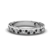 vintage-looking-pave-wedding-ring-for-women-with-black-diamond-in-14K-white-gold-FDENS3543BGBLACK-NL-WG