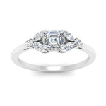 Load image into Gallery viewer, vintage-marquise-and-round-engagement-asscher-ring-in-white-gold-FDENR635ASRANGLE5-NL-WG.jpg?v=1765947988