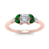 Load image into Gallery viewer, vintage-marquise-and-round-engagement-asscher-ring-with-emerald-in-rose-gold-FDENR635ASRGEMGRANGLE5-NL-RG.jpg?v=1765947988