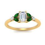 Load image into Gallery viewer, vintage-marquise-and-round-engagement-emerald-cut-ring-with-emerald-in-yellow-gold-FDENR635EMRGEMGRANGLE5-NL-YG_208b38d9-0f58-4c2b-819d-048dfdce1908.jpg?v=1765948107
