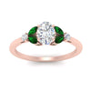 Load image into Gallery viewer, vintage-marquise-and-round-engagement-oval-ring-with-emerald-in-rose-gold-FDENR635OVRGEMGRANGLE5-NL-RG.jpg?v=1765948042