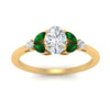 Load image into Gallery viewer, vintage-marquise-and-round-engagement-oval-ring-with-emerald-in-yellow-gold-FDENR635OVRGEMGRANGLE5-NL-YG.jpg?v=1765948042