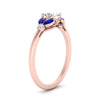 Load image into Gallery viewer, vintage-marquise-and-round-engagement-oval-ring-with-sapphire-in-rose-gold-FDENR635OVRGSABLANGLE2-NL-RG.jpg?v=1765948041
