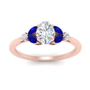 Load image into Gallery viewer, vintage-marquise-and-round-engagement-oval-ring-with-sapphire-in-rose-gold-FDENR635OVRGSABLANGLE5-NL-RG.jpg?v=1765948041