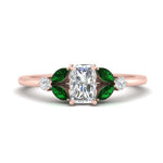 Load image into Gallery viewer, vintage-marquise-and-round-engagement-radiant-ring-with-emerald-in-rose-gold-FDENR635RARGEMGR-NL-RG_ceab9c74-62b5-4bec-b050-8d7ea192c6d0.jpg?v=1765948143