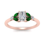 Load image into Gallery viewer, vintage-marquise-and-round-engagement-radiant-ring-with-emerald-in-rose-gold-FDENR635RARGEMGRANGLE5-NL-RG_88c97578-f2d6-4ea3-aa8f-85f554cb25b7.jpg?v=1765948144