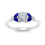 Load image into Gallery viewer, vintage-marquise-and-round-engagement-round-ring-with-sapphire-in-white-gold-FDENR635RORGSABLANGLE5-NL-WG_49d14030-9338-4f9f-81ea-3798f6dd29ec.jpg?v=1765948149