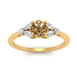 Load image into Gallery viewer, vintage-marquise-and-round-engagement-semi-mount-in-yellow-gold-FDENR635SMRANGLE5-NL-YG