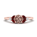 Load image into Gallery viewer, vintage-marquise-and-round-engagement-semi-mount-with-ruby-in-rose-gold-FDENR635SMRGRUDR-NL-RG