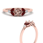 Load image into Gallery viewer, vintage-marquise-and-round-engagement-semi-mount-with-ruby-in-rose-gold-FDENR635SMRGRUDRANGLE3-NL-RG